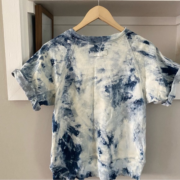 •Current/Elliot Indigo Summer tie dye short sleeve top• Size - Picture 8 of 9